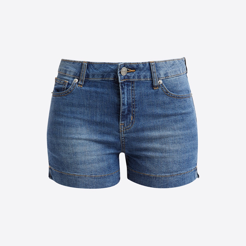 NINOMAXX Quần Jean Short nữ dáng ôm co giãn tốt 1910047