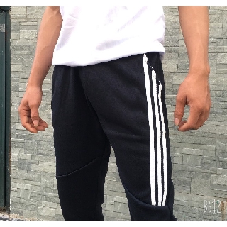 Quần Jogger Nam Phối Sọc Lửng