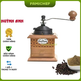 Cối xay tiêu cà phê vuông Huỳnh Anh HA0010 - Loại lớn