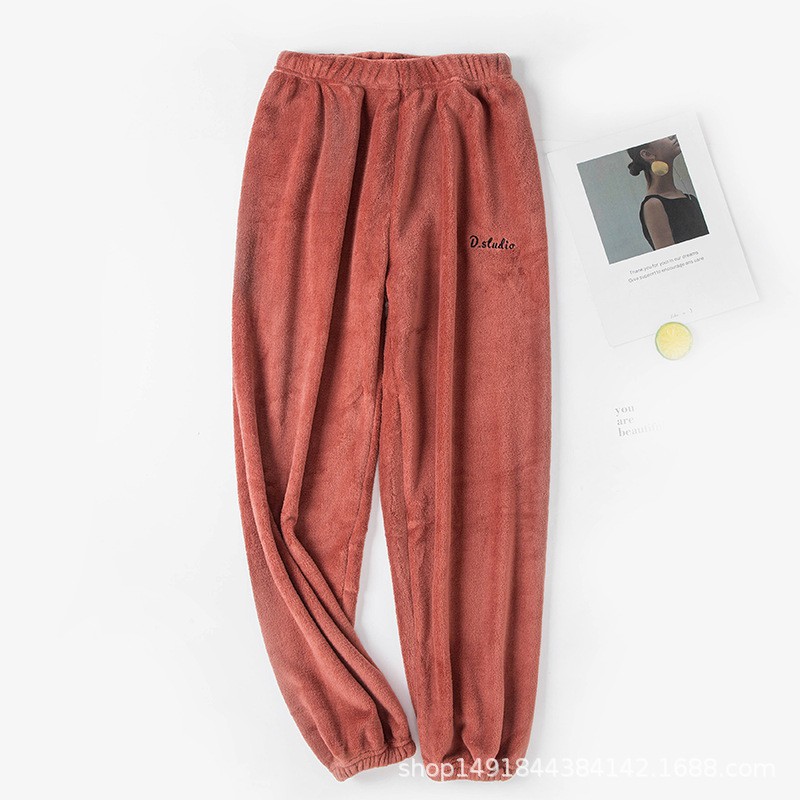 Quần bông🌸FREESHIP🌸Quần ngủ nam nữ jogger lông cừu chất nỉ hàng quảng châu giữ nhiệt mùa đông âm áp