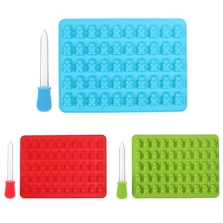 Khuôn silicon 50 ngăn hình gấu Gummy Bear