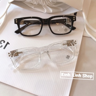 Kính mắt thời trang dáng chữ nhật unisex cho nam nữ phong cách hoàng gia