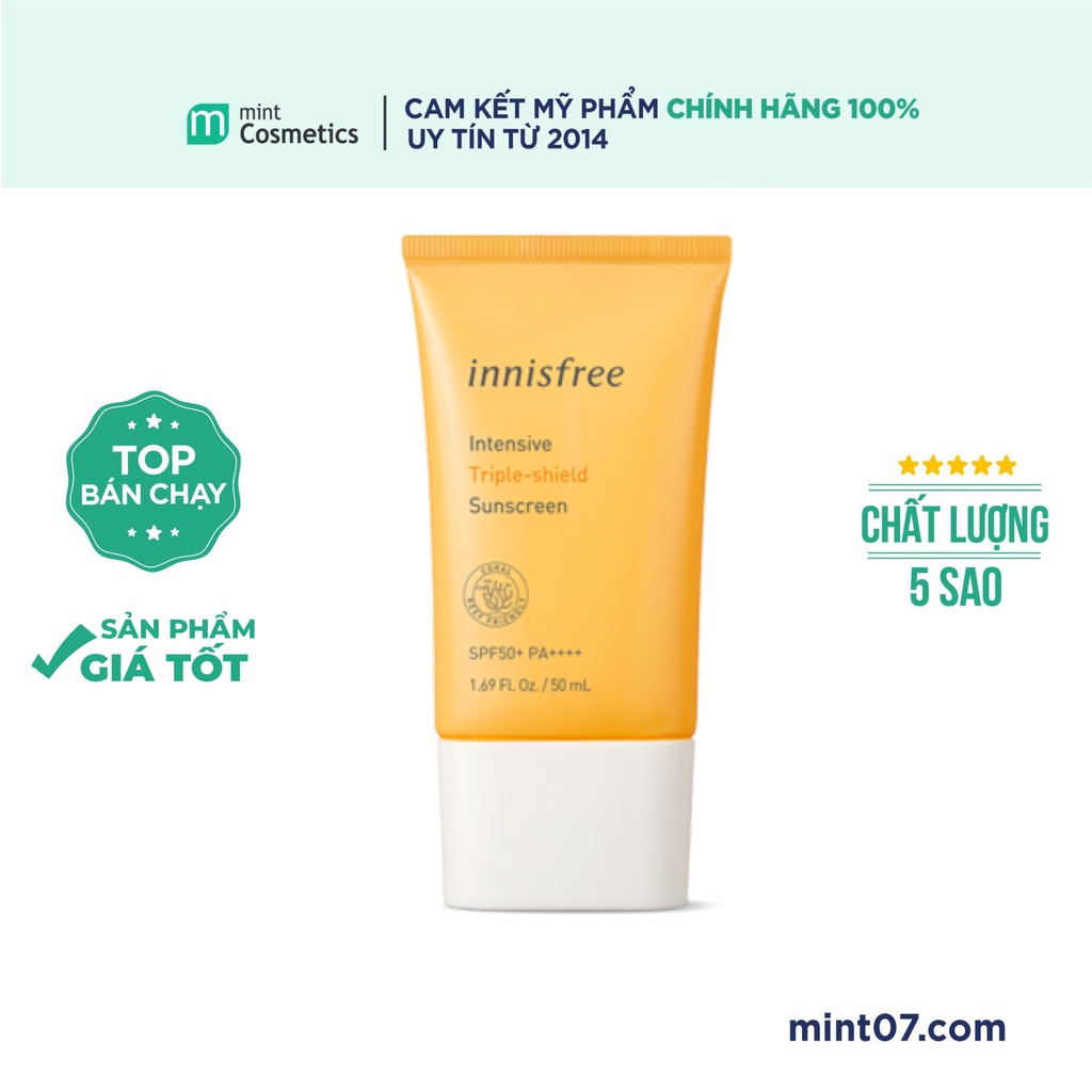 Kem chống nắng Innisfree Intensive Triple Shield Sunscreen SPF50+ PA++++