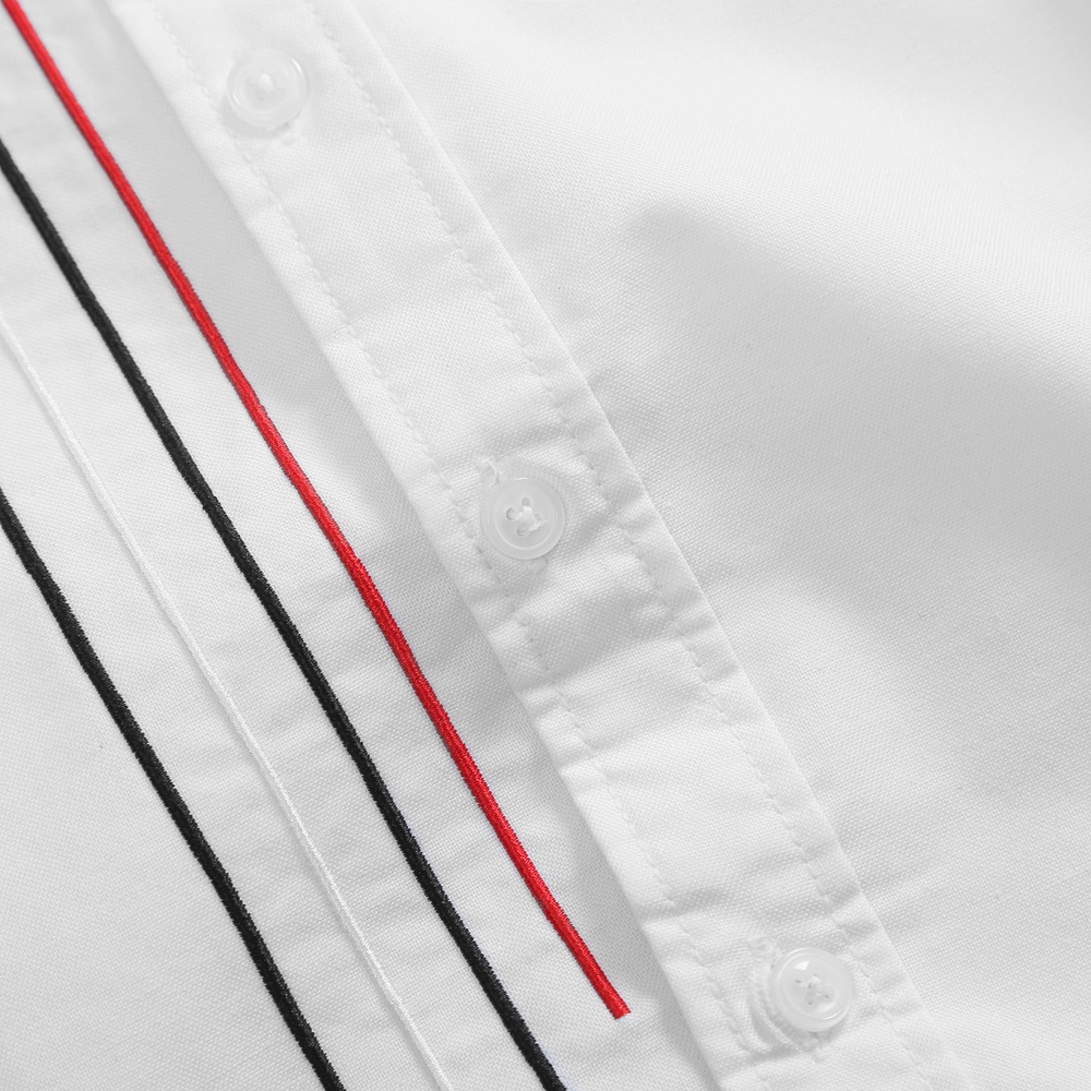 Áo Sơ Mi Nam Trơn Phối Sọc GU CHẤT, Chất Cotton Mềm, Thấm Hút Mồ Hôi. GUSM30