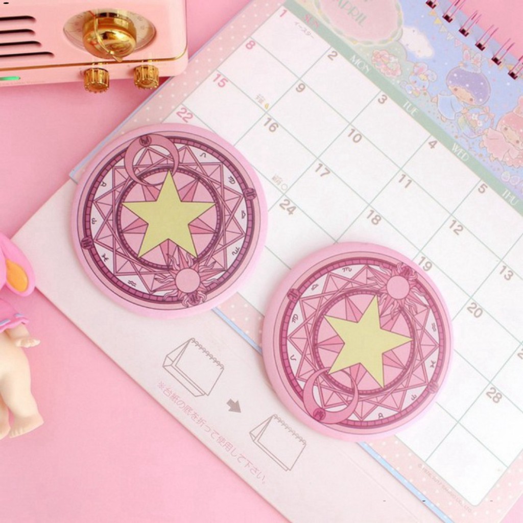 (MỘT MẶT) Gương Cardcaptor Sakura thủ lĩnh thẻ bài anime chibi gương bỏ túi cầm tay