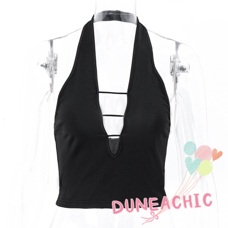 DUNEA Áo Tank Top Cổ Chữ V Khoét Sâu Gợi Cảm Cho Nữ