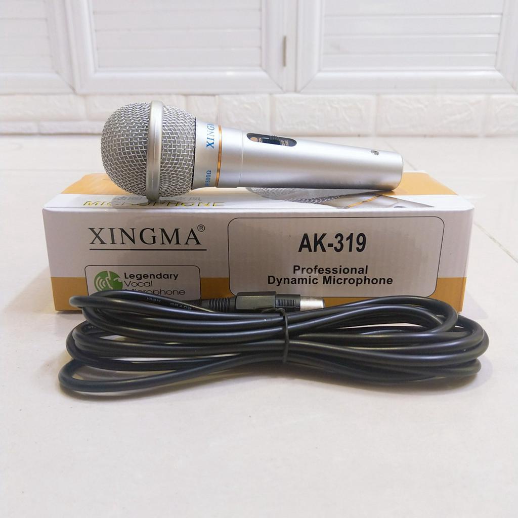 Micro karaoke Chống Hú, Micro Karaoke XINGMA AK-319 Có Dây Chất Lượng Cao  Loại Bỏ Tạp Âm Tốt, Hát Cực Hay