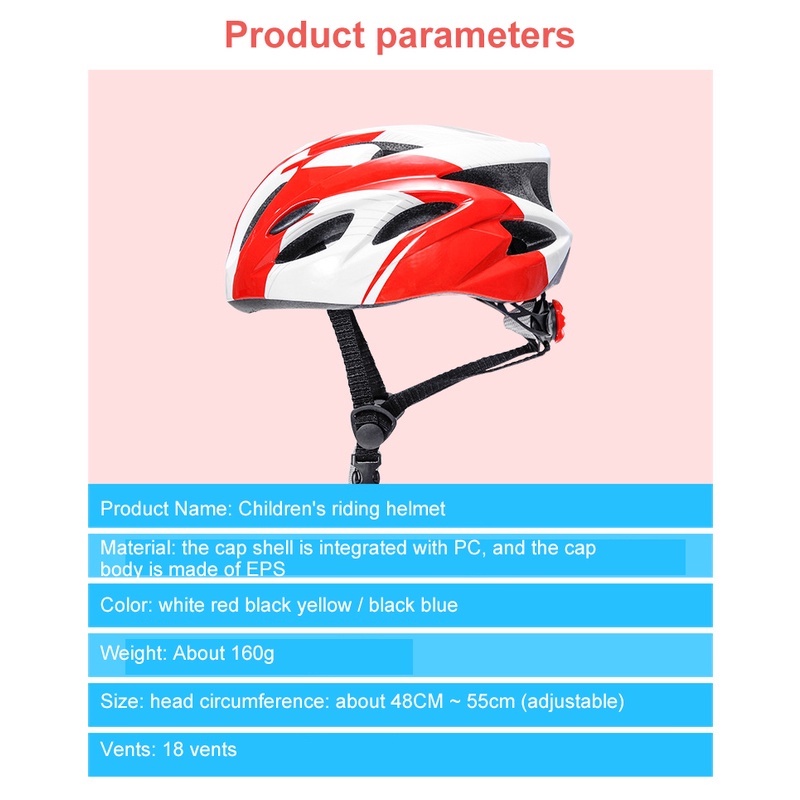 Mũ bảo hiểm siêu nhẹ thoáng khí cho bé 3-12 tuổi