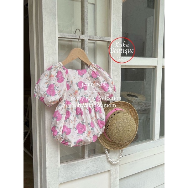 [Tổng Hợp Mẫu Mới] Set Bộ Body Cộc Tay Bé Gái style Vintage Hàn Quốc Jennybebe Cao Cấp