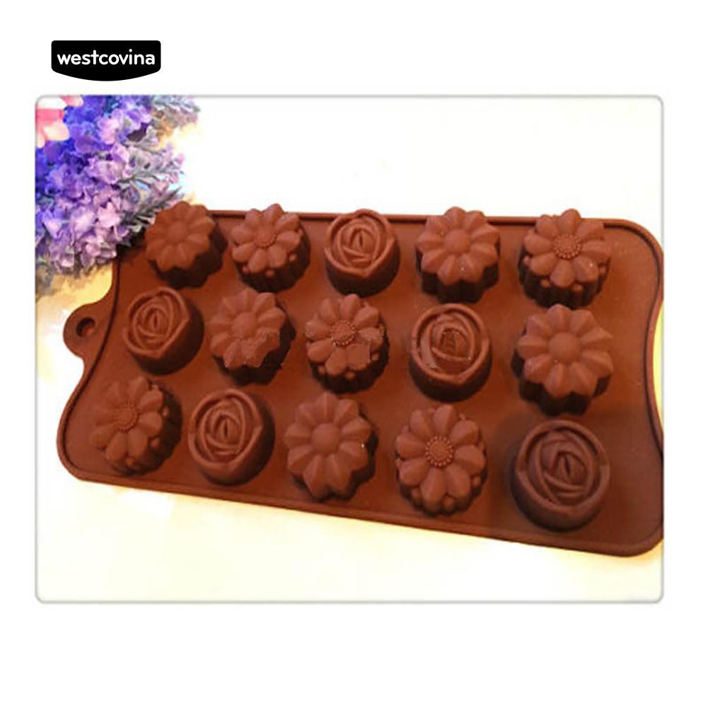 Khuôn Silicon Làm Bánh Đa Năng Tạo Hình Hoa Hồng Dễ Thương