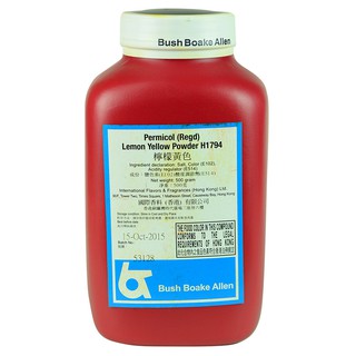 Bột màu vàng chanh hk1794/ 500gr - hongkong/ permicol lemon yellow powder hk1794 hong kong