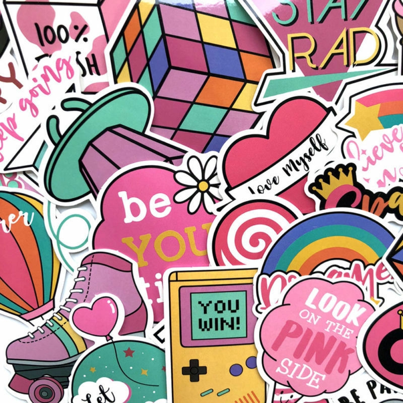 Set 60 Miếng Dán Trang Trí Đa Năng Chất Lượng Cao