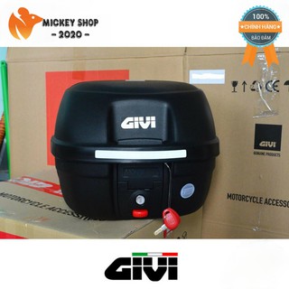 [ CHÍNH HÃNG ] Thùng GIVI E26N/ E26NX MICRO 26 Lít Khóa Monolock Decal Bạc/ Phản Quang Đỏ