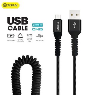 CÁP SẠC LÒ XO MICRO TITAN CM15