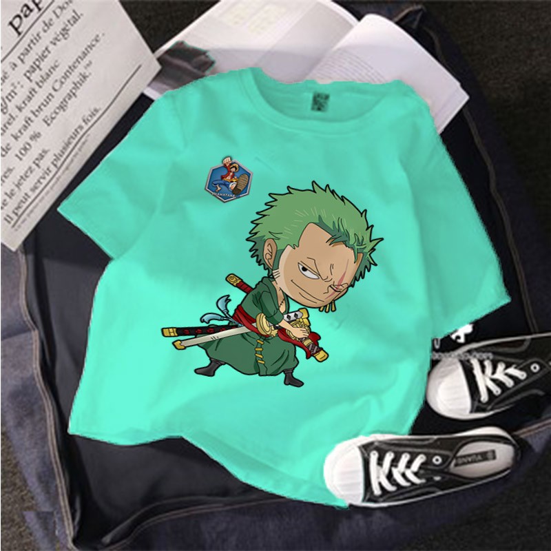 Áo thun Cotton Zoro nhí Chibi