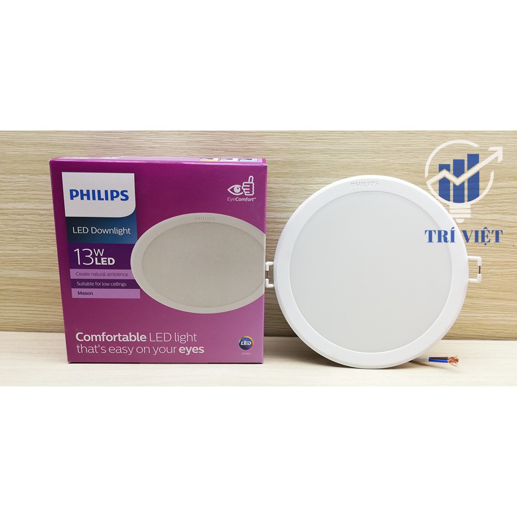 Combo 12 Đèn led âm trần Philips 13W 59464 MESON - 3000K (Vàng) /4000k (trung tính) /6500k (trắng)