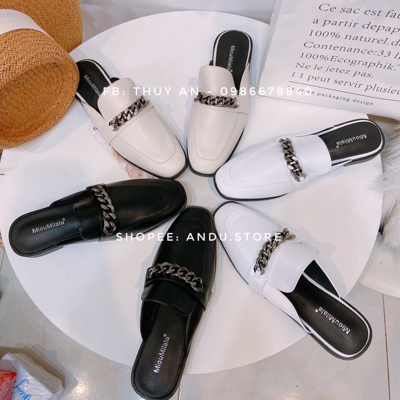 Sục da dây xích cao cấp ANDUSTORE form đẹp sẵn đen