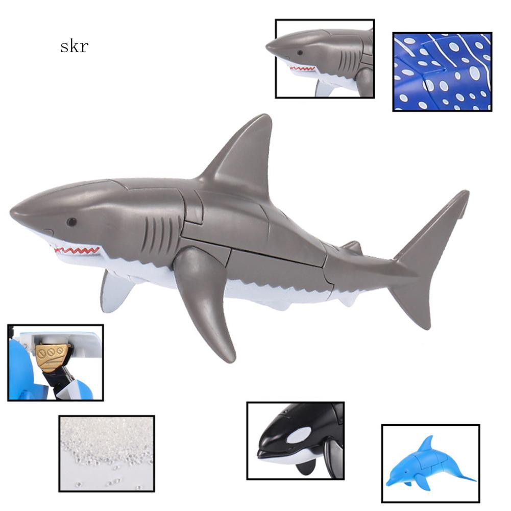 Robot đồ chơi biến hình cá heo/cá mập giáo dục cho trẻ em