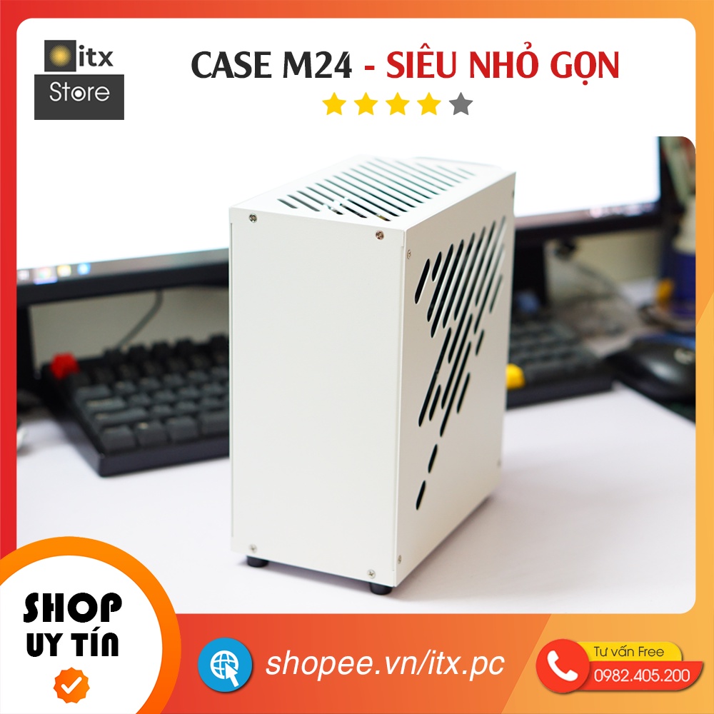 [ITX Store] - Combo Case iTX M24 Siêu Nhỏ Gọn (Case+Riser) | BigBuy360 - bigbuy360.vn