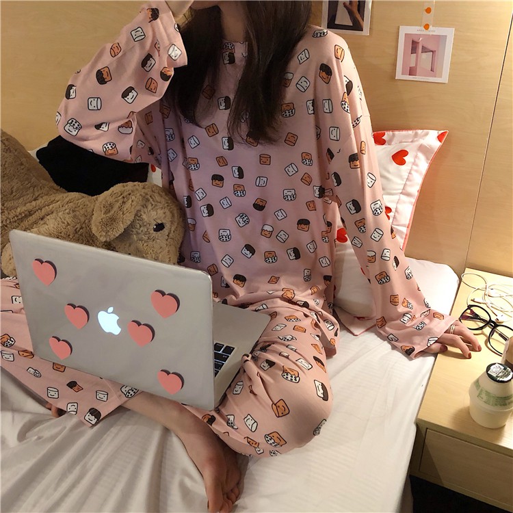 Set ulzzang đồ ngủ họa tiết DN010 (có ảnh thật) | BigBuy360 - bigbuy360.vn