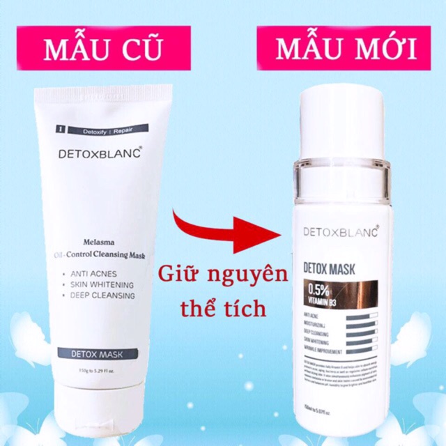 MẶT NẠ SỦI BỌT THẢI ĐỘC THAN HOẠT TÍNH DETOXBLANC DETOX MASK