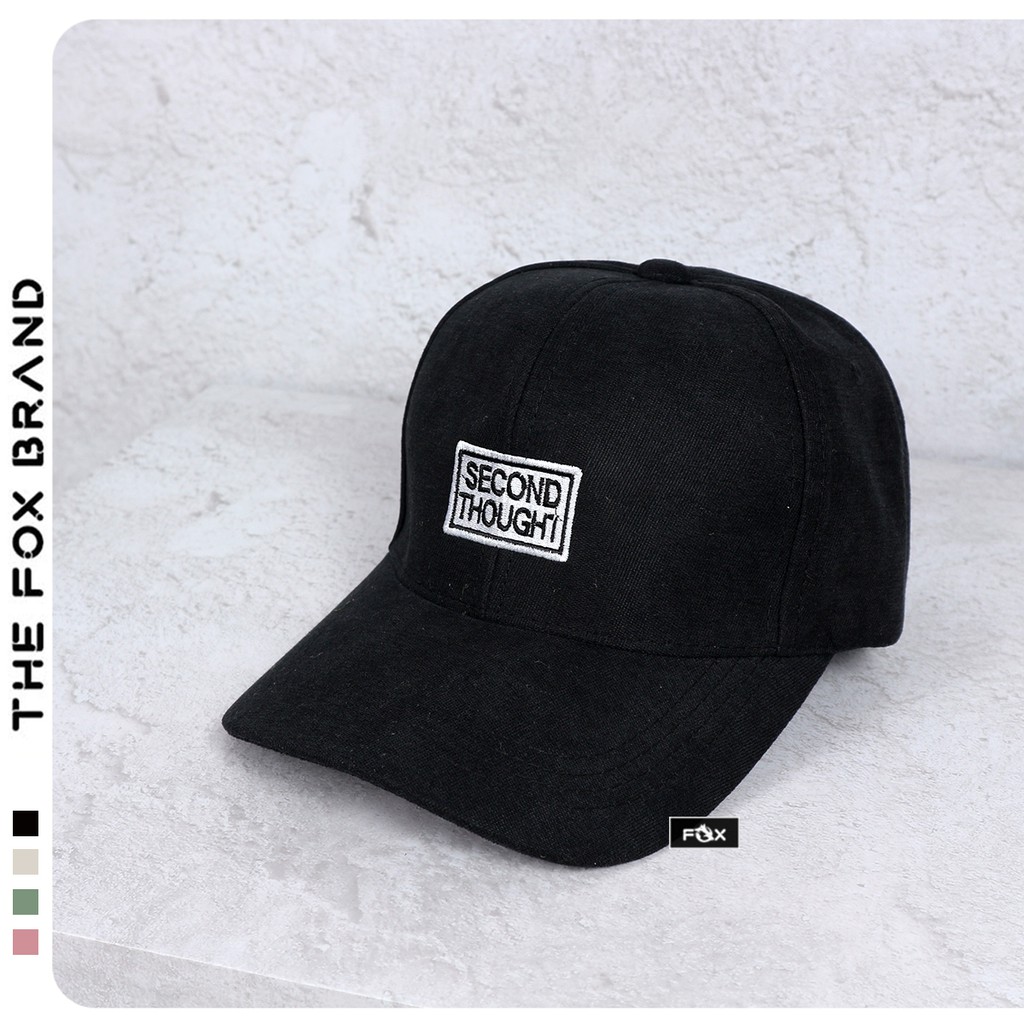 Mũ lưỡi trai nón kết thời trang chất nhung phong cách ulzzang unisex thêu chữ the fox