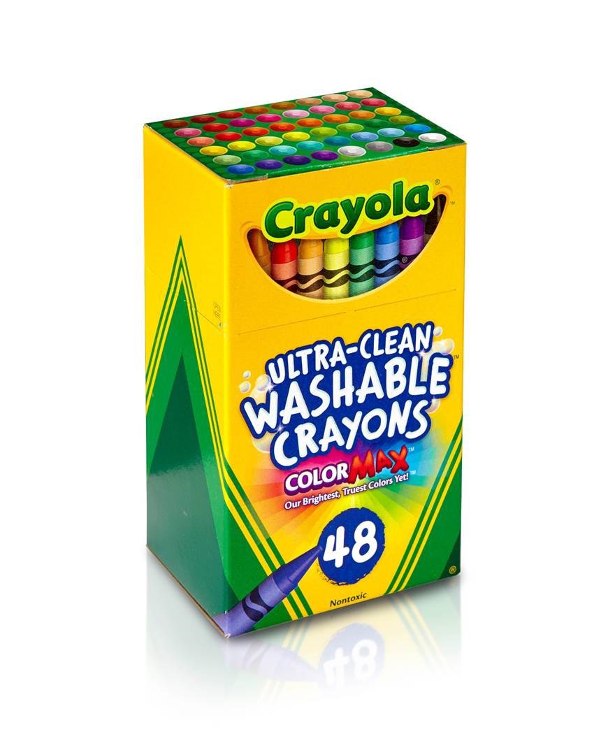 HỘP 48 BÚT MÀU SÁP CRAYOLA Classic Ultra-Clean Washable Crayons (RỬA ĐƯỢC)