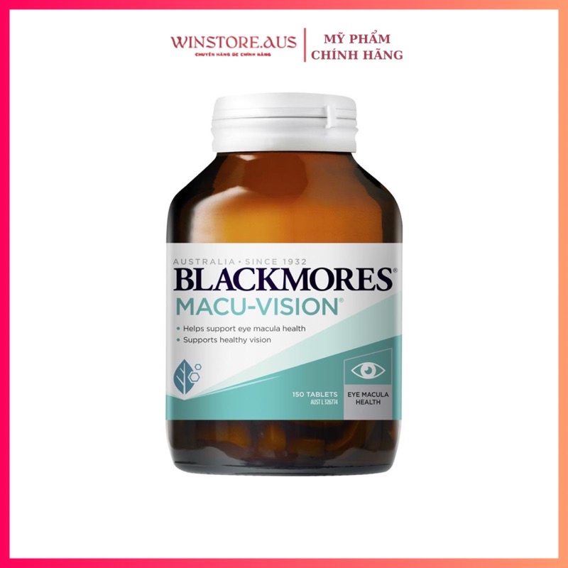 Bổ Mắt Macu Vision Blackmores - Nội địa Úc - Ngừa lão hóa và bảo vệ hiệu quả cho đôi mắt