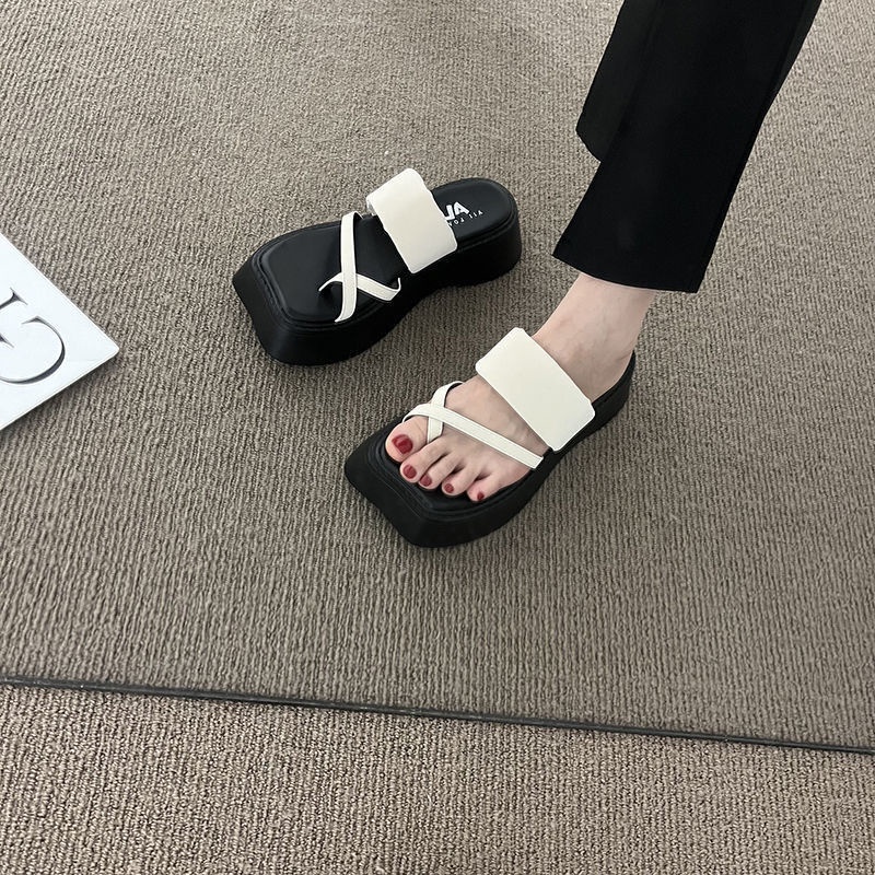Dép Sandal Đế Dày 2 Tầng Phong Cách Hàn Quốc Thời Trang Mùa Hè