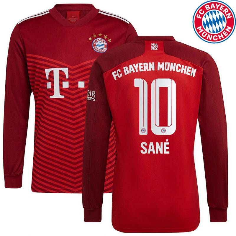 Năm 2021-2022 Bayern Munich F.C. Áo Thun Thể Thao Tay Dài Plus Size