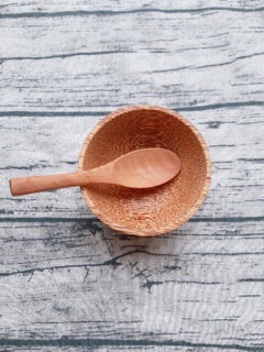 Combo Bát thìa gỗ dừa dành cho bé an toàn