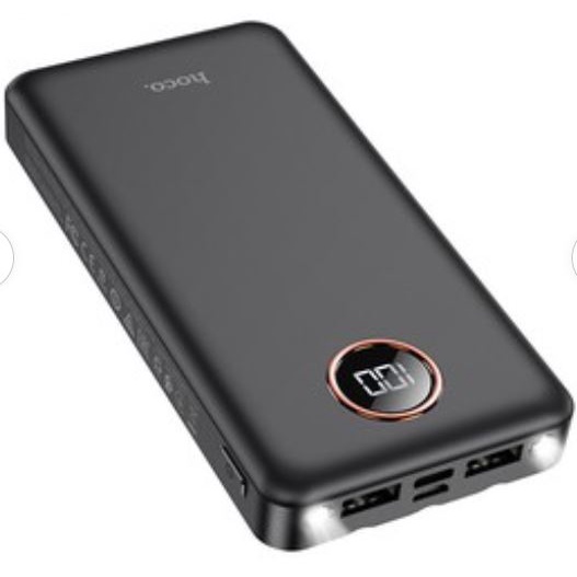 Pin sạc dự phòng đa năng Hoco DB15A (10000 - 20000mAh) đèn LED hiển thị, kèm cáp liền Ligntning Micro Type-C