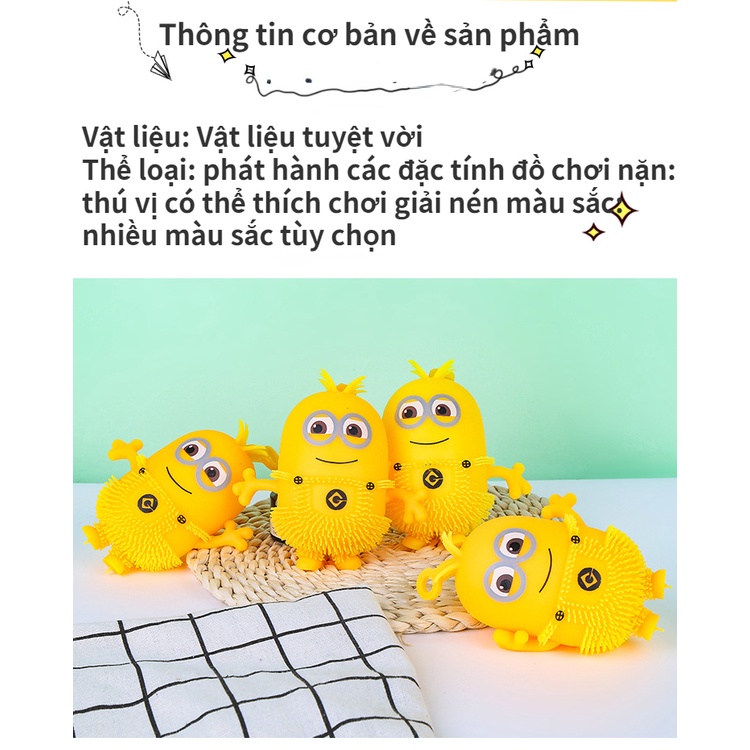 Đồ Chơi Bóp Tay Giảm Căng Thẳng Có Nhạc Họa Tiết Dễ Thương Sáng Tạo Cho Bé