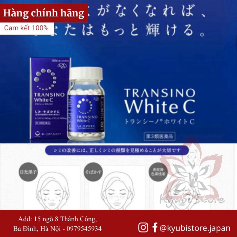 [Nhật nội địa] Viên uống trắng da Transino White C Clear Nhật Bản