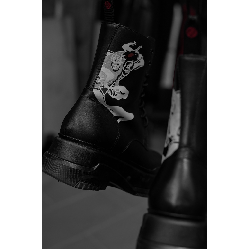 Giày cổ cao thiết kế ZUNE.ZX (Nishikigoi Combat Boots)