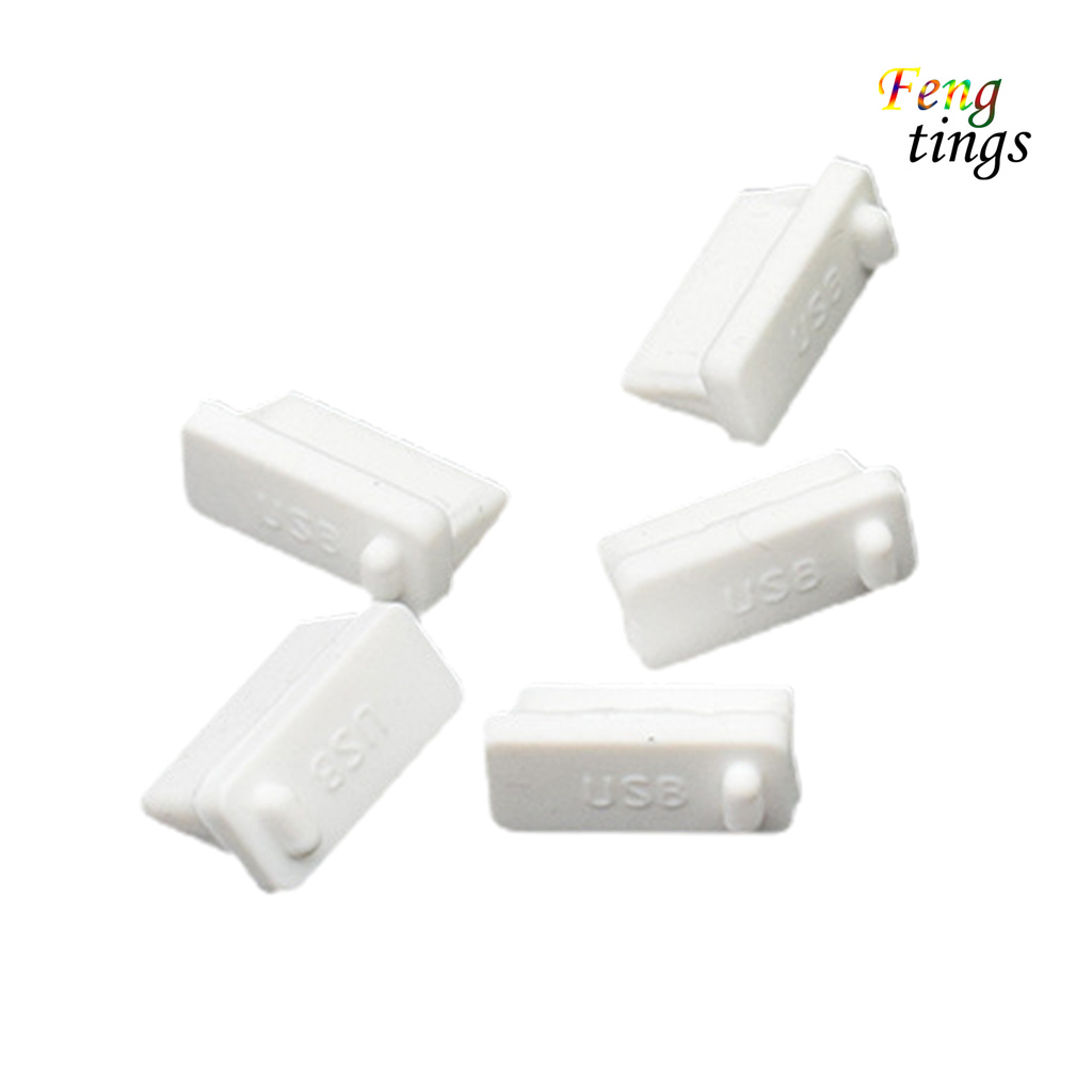 Bộ 5 Miếng Bọc Cổng Sạc Usb 2.0 / 3.0 Chống Bụi Cho Máy Tính