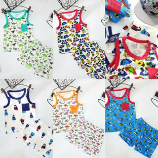 Combo 5 bộ sát nách bé trai 1-6 tuổi