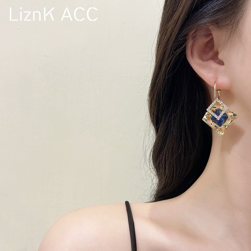 Bông Tai Mạ Bạc 925 Thiết Kế Độc Đáo Thời Trang Hàn Quốc Cho Nữ