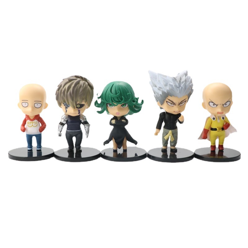 Mô hình nhân vật Saitama,Tatsumaki,Garou,Genos anime One Punch Man 10cm
