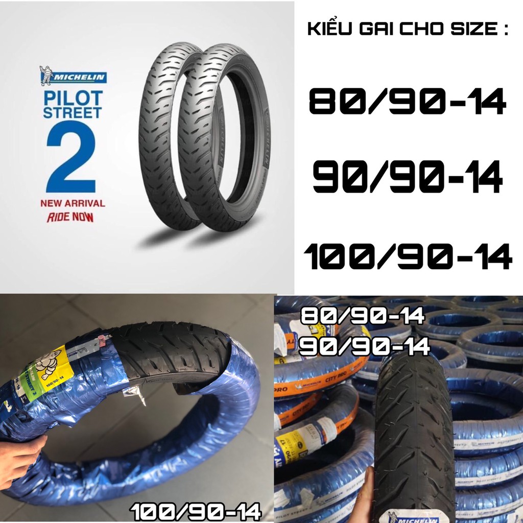 Vỏ Michelin Pilot Street 2 Size 70/90-14