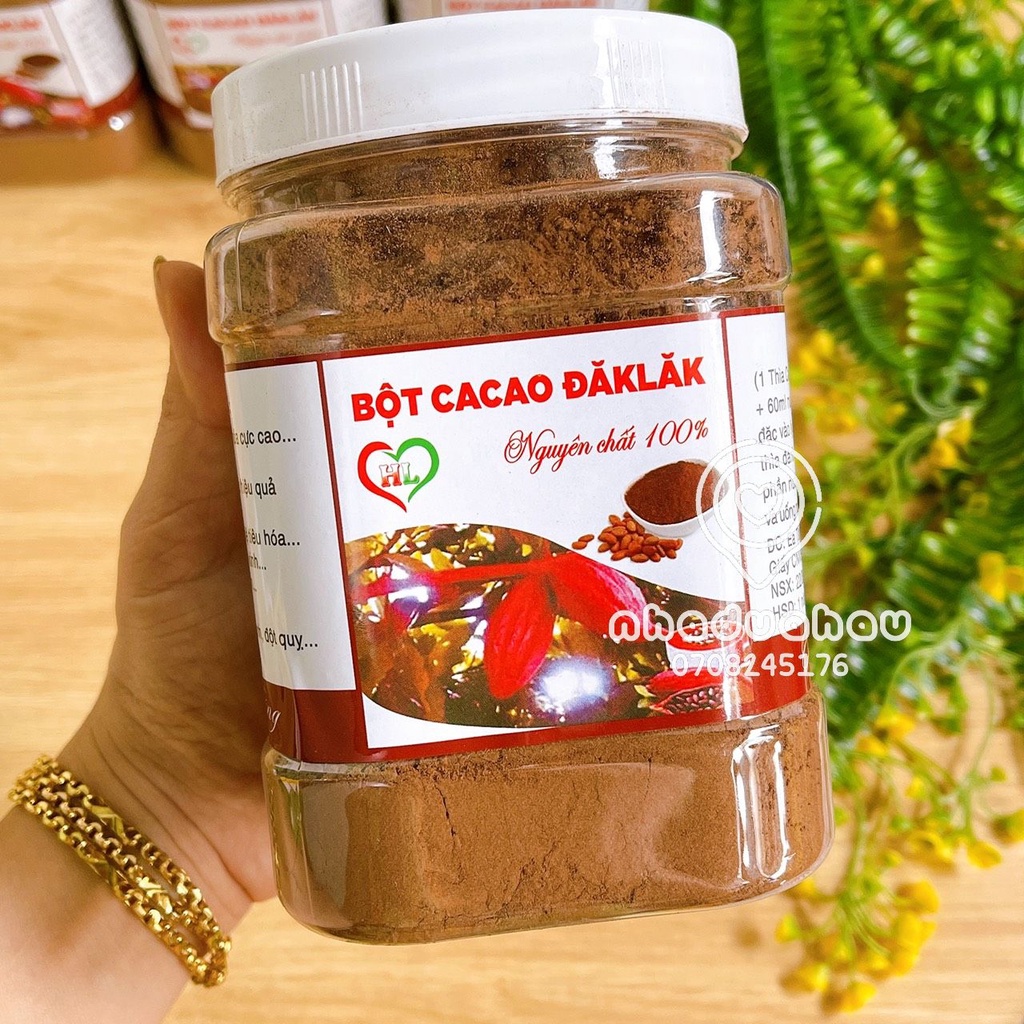 Một hủ bột ca cao tươi nguyên chất Daklak hủ 500gam