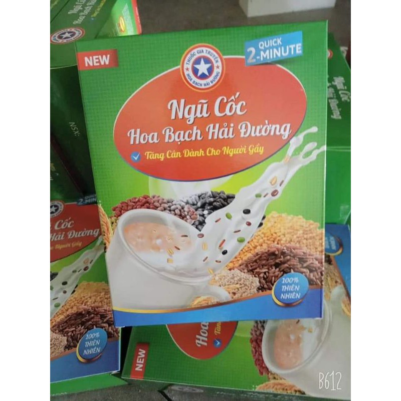 5 hộp ngũ cốc hoa bạch hải đường handmade mẫu mới 500g