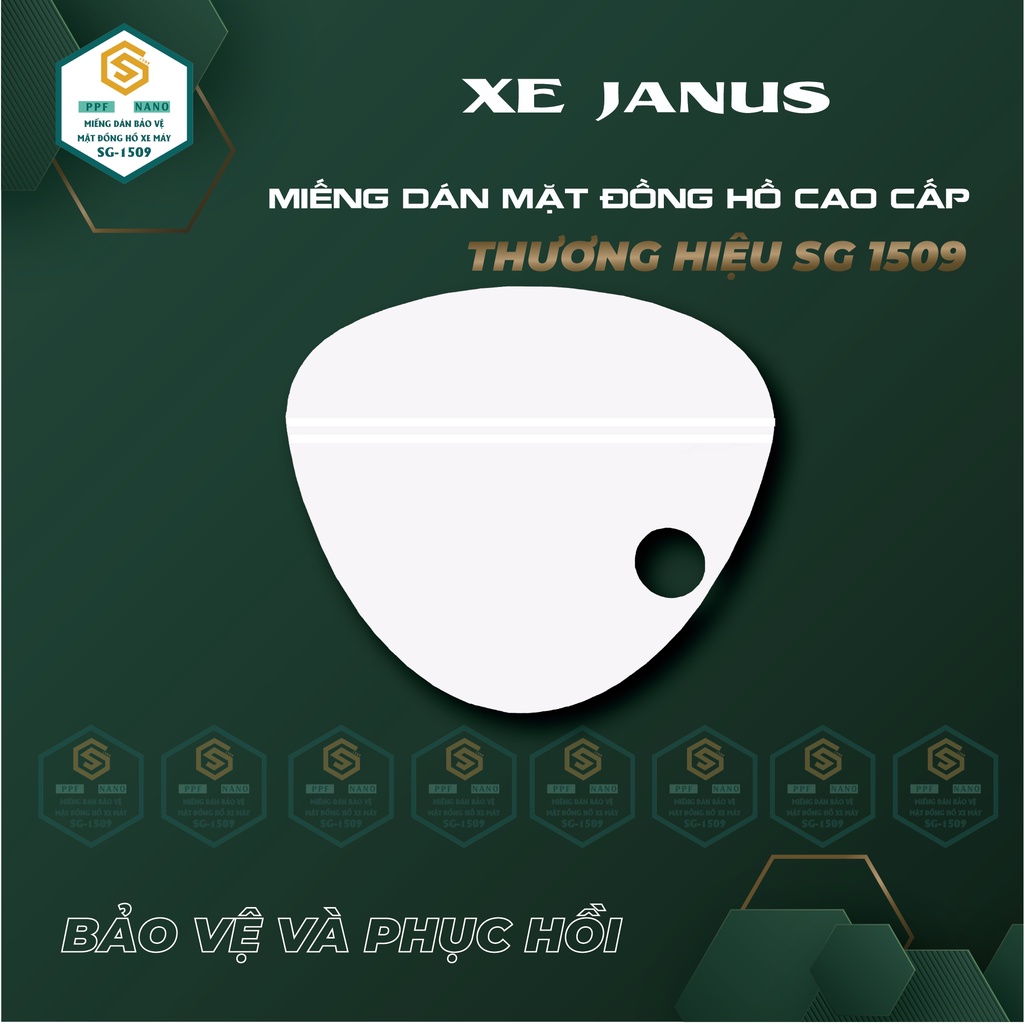 PPF JANUS | MIẾNG DÁN PPF JANUS  CHỐNG TRẦY XƯỚC, PHỤC HỒI VẾT XƯỚC, LÀM MỚI MẶT ĐỒNG HỒ XE, SG1509