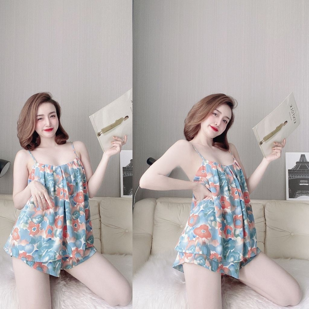 Đồ Ngủ Nữ BIGSIZE❣️FREE SHIP❣️ Đồ Ngủ Sexy lụa Mango cao cấp mềm mại xinh xắn &lt; 70KG