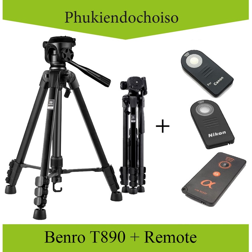 Chân máy ảnh Tripod Benro T890 + Remote cho máy ảnh