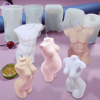 Khuôn Silicon Làm Xà Phòng Hình Người 3d