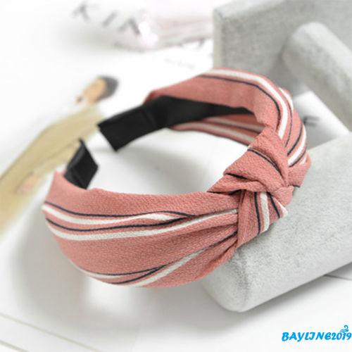 Băng Đô Nhung Màu Trơn Thắt Nơ Xoắn Thời Trang Cho Nữ