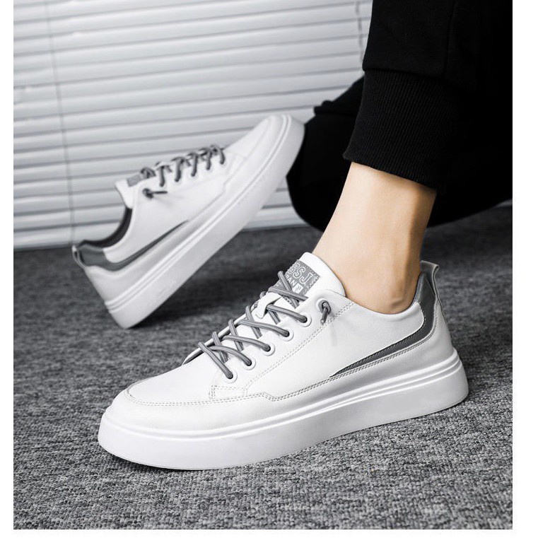 Giày thể thao nam màu trắng giá rẻ nhất giày sneaker nam mã GMT08