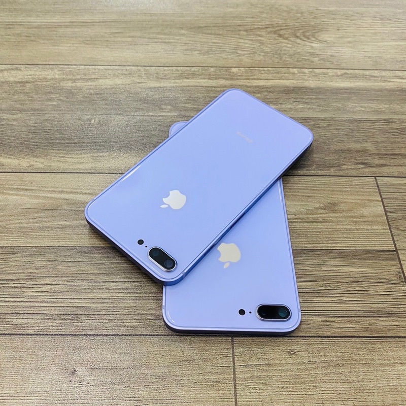 vỏ sườn iphone 7plus lên 8plus và 8plus cạnh vuông màu tím cực đẹp