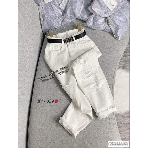 Quần bò baggy rách🌸DAQUY20🌸quần jeans baggy rách cực hot👉ảnh thật cuối | BigBuy360 - bigbuy360.vn